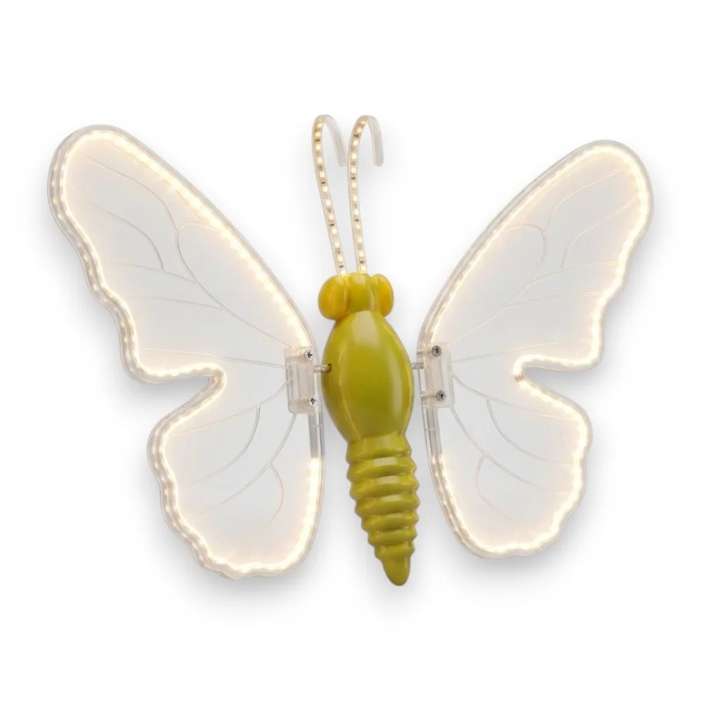 MARIPOSA LED 100CM LUZ CALIDA 12V USO EXTERIOR ALAS FIJAS WS-HD03